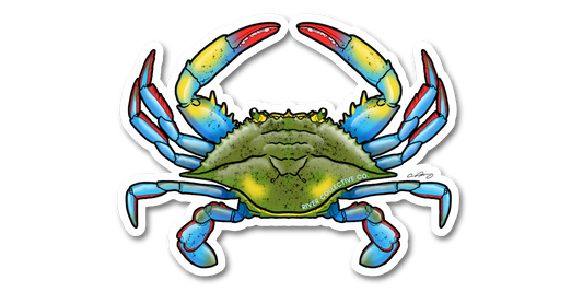 BLUE CRAB DECAL