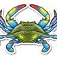 BLUE CRAB DECAL
