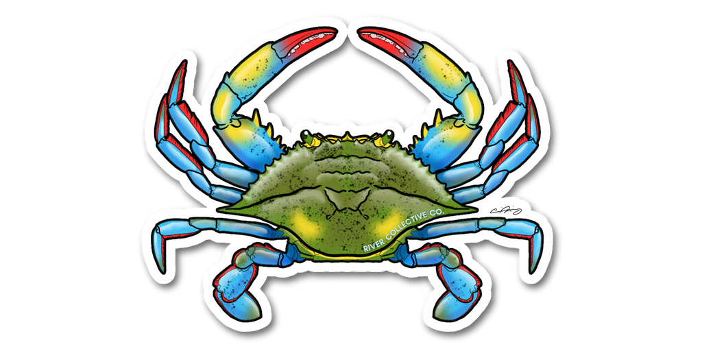 BLUE CRAB DECAL