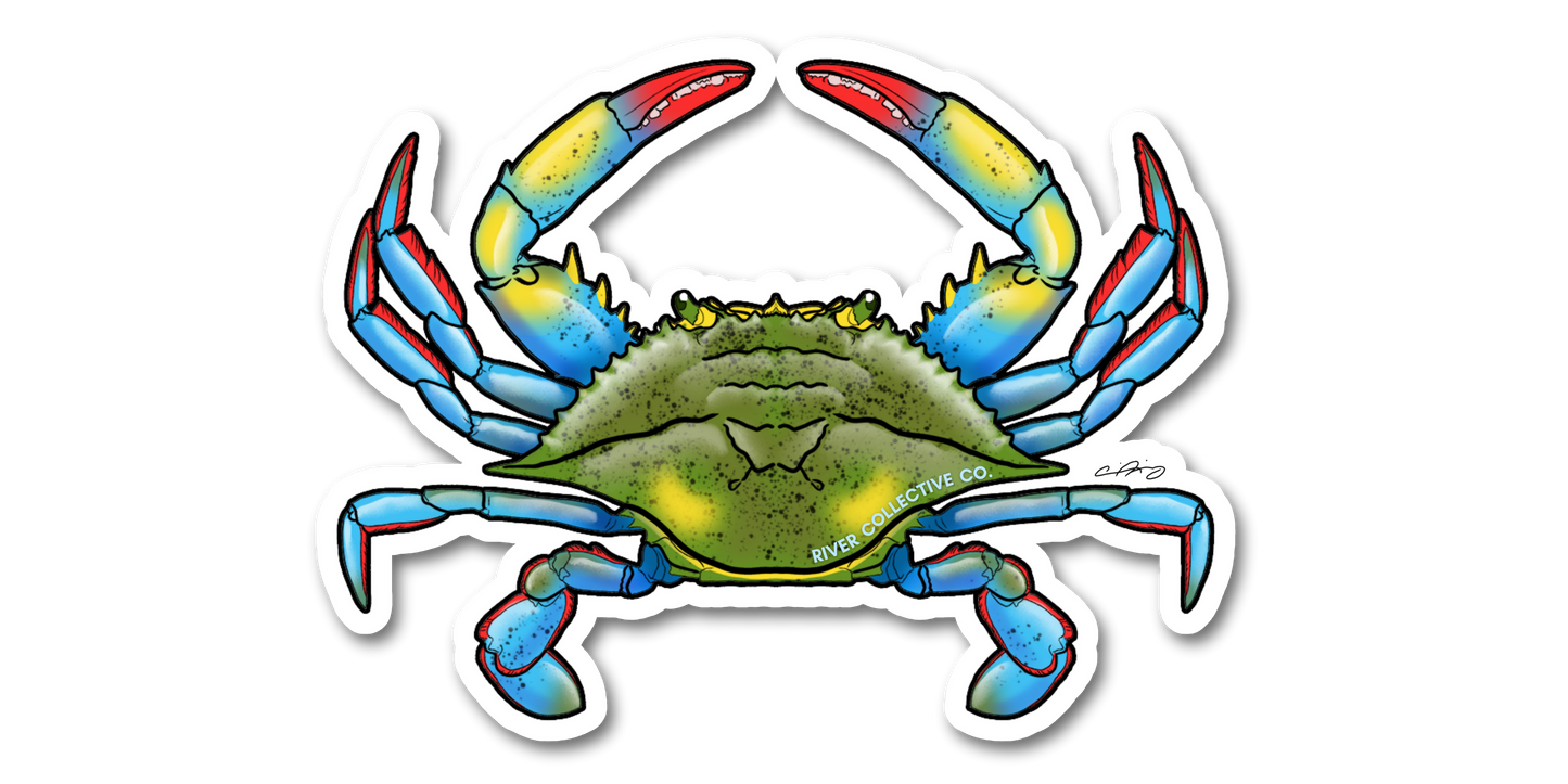 BLUE CRAB DECAL