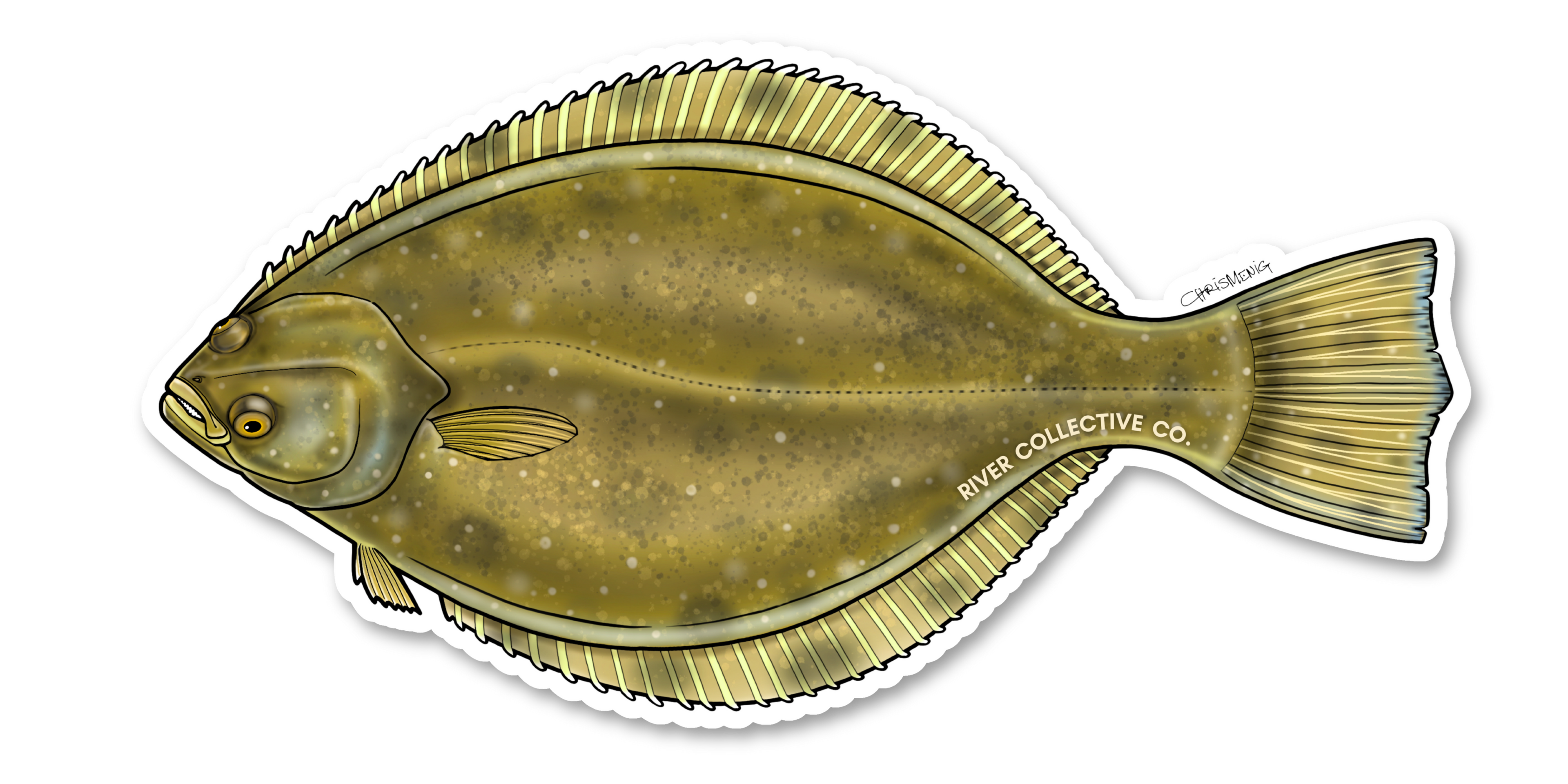 FLOUNDER DECAL