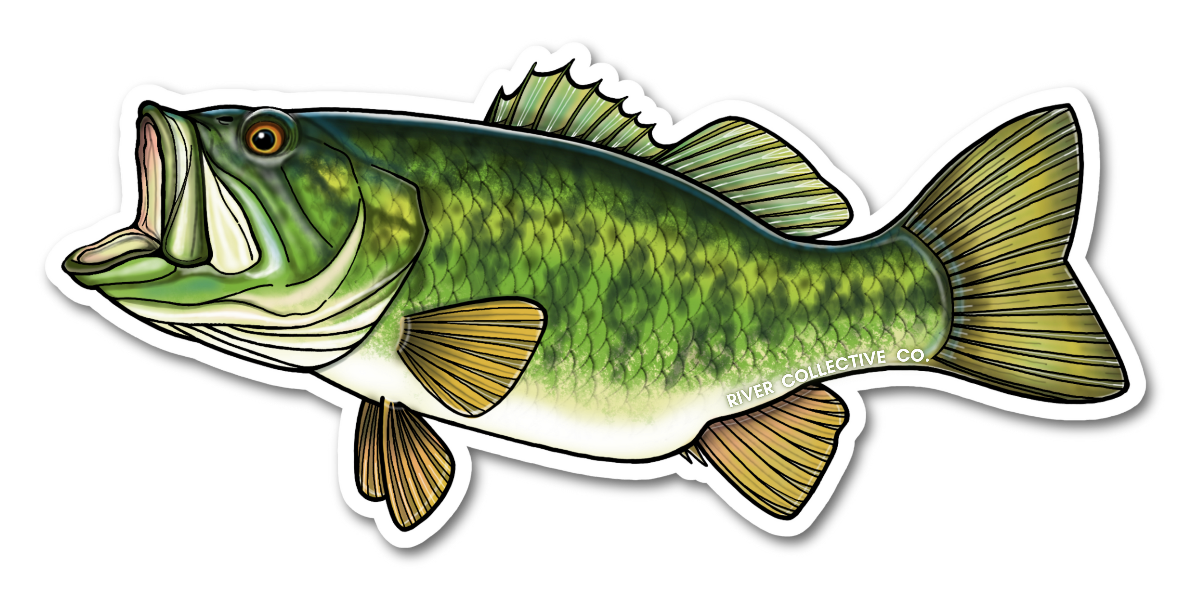 LARGEMOUTH BASS DECAL