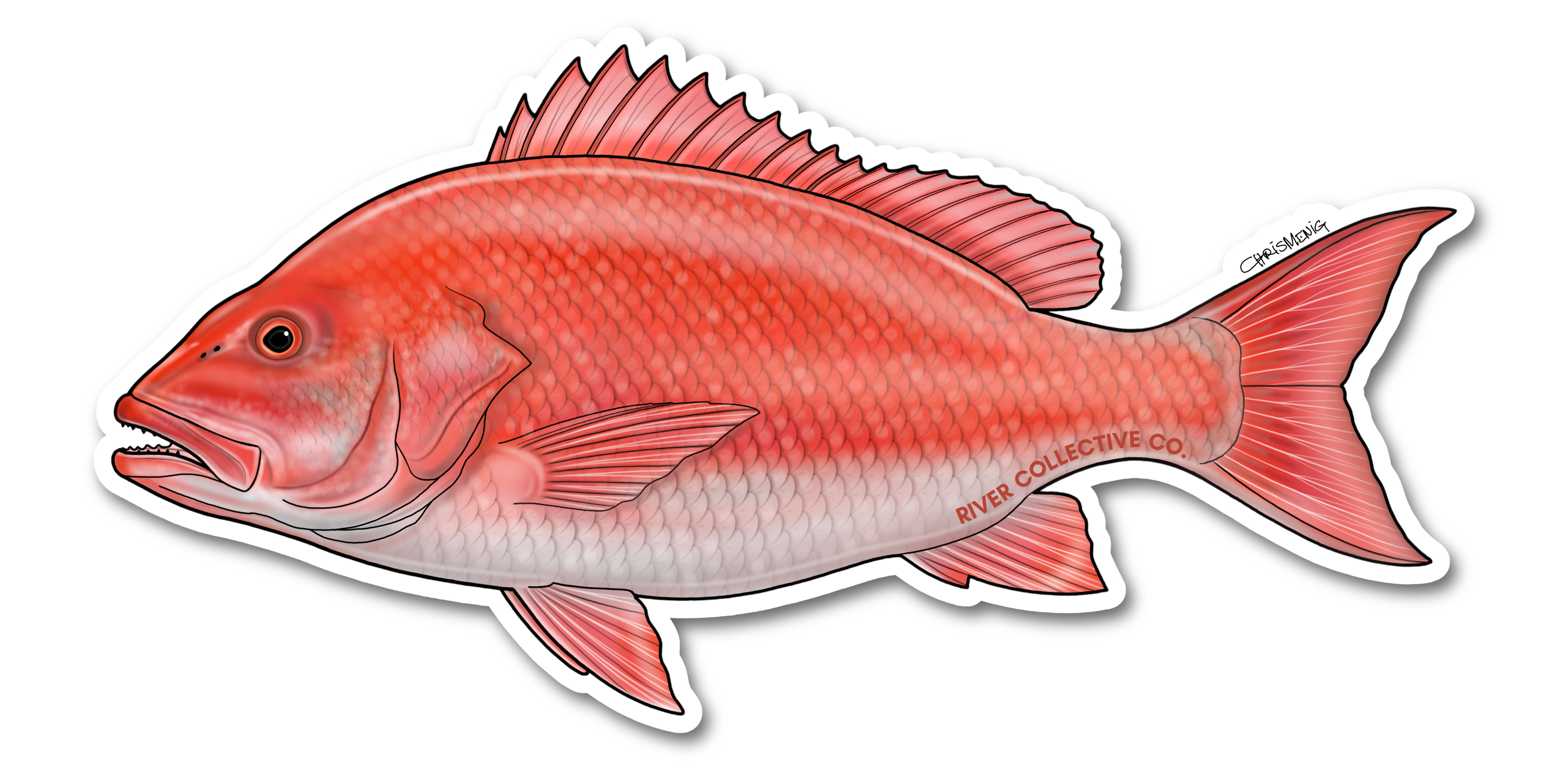 RED SNAPPER DECAL